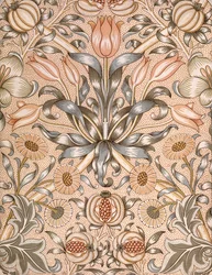Lily and Pomegranate Wallpaper Design, 1886